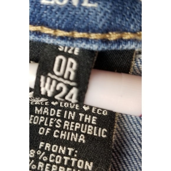 Rewash Super High Rise Jeans Shorts,  OR W24, NWT - Picture 8 of 10